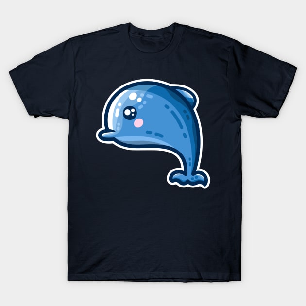 Kawaii Cute Dolphin T-Shirt by freeves